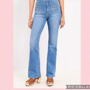 Loft slim flare pocket jeans 29 petite 8 petite